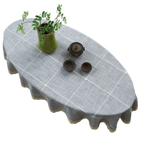 Oval Tablecloth Cotton Linen Duck Egg Shape Tablecloth With Lace Striped Table Cover For Living Room Bedroom Study Outdoor-C-120*160cm
Oval Tablecloth Cotton Linen Duck Egg Shape Tablecloth With Lace Striped Table Cover For Living Room Bedroom Study Outdoor-C-120*160cm