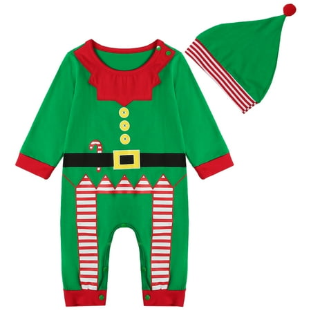 BULLPIANO 2Pcs Baby Boy Girl Christmas Clothes Santa Elf Outfits Newborns Xmas Long Sleeves Romper Bodysuits with Hat 0-18M
BULLPIANO 2Pcs Baby Boy Girl Christmas Clothes Santa Elf Outfits Newborns Xmas Long Sleeves Romper Bodysuits with Hat 0-18M