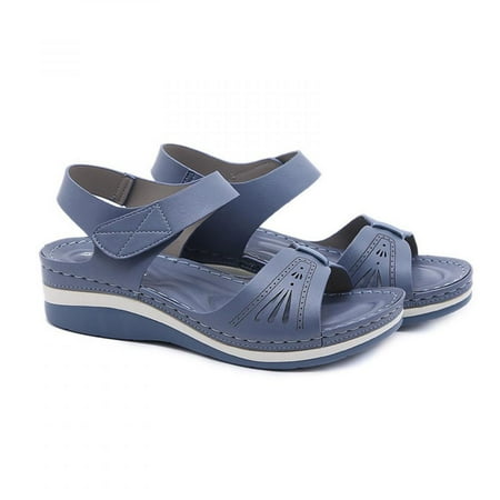 Todqot Sandals Women- Quick-drying Summer Flat Plus Size Anti-slip Casual indoor outdoor Blue 40 
Todqot Sandals Women- Quick-drying Summer Flat Plus Size Anti-slip Casual indoor outdoor Blue 40