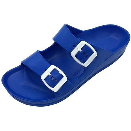 Women s Comfort Slides Double Buckle Adjustable EVA Flat Sandals
Women s Comfort Slides Double Buckle Adjustable EVA Flat Sandals