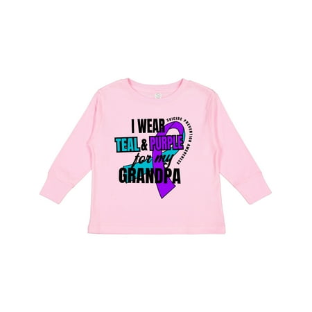 Inktastic Suicide Prevention I Wear Teal and Purple for My Grandpa Gift Toddler Boy or Toddler Girl Long Sleeve T-Shirt
Inktastic Suicide Prevention I Wear Teal and Purple for My Grandpa Gift Toddler Boy or Toddler Girl Long Sleeve T-Shirt