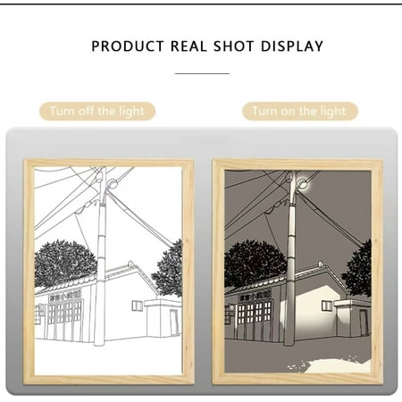 Frusde LED Light Painting Night Light Bedside Lamp Atmosphere Lamp Table Light for Wall Decor Home Gift-D
Frusde LED Light Painting Night Light Bedside Lamp Atmosphere Lamp Table Light for Wall Decor Home Gift-D