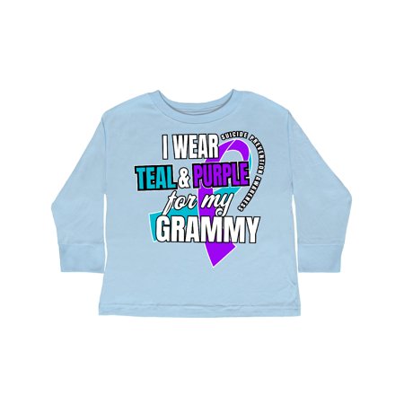 Inktastic Suicide Prevention I Wear Teal and Purple for My Grammy Gift Toddler Boy or Toddler Girl Long Sleeve T-Shirt
Inktastic Suicide Prevention I Wear Teal and Purple for My Grammy Gift Toddler Boy or Toddler Girl Long Sleeve T-Shirt