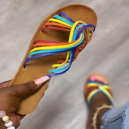 〖Yilirongyumm〗 Multicolor 39 Slippers For Women Ladies Fashion Casual Rainbow Flat With Slippers Slip On Daily Shoes
〖Yilirongyumm〗 Multicolor 39 Slippers For Women Ladies Fashion Casual Rainbow Flat With Slippers Slip On Daily Shoes