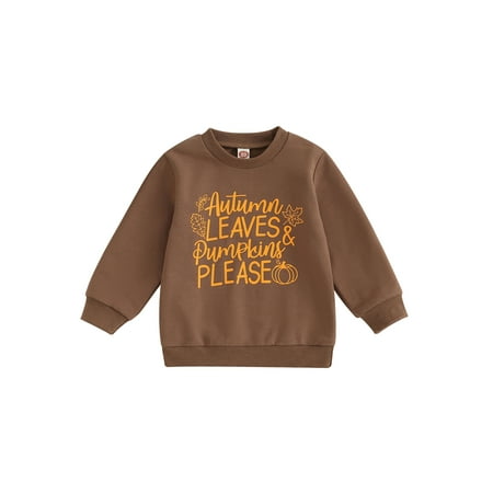 Qtinghua Toddler Baby Girl Boy Halloween Sweatshirt Pumpkin Letter Print Long Sleeve Pullover Tops Fall Clothes Coffee 12-18 Months
Qtinghua Toddler Baby Girl Boy Halloween Sweatshirt Pumpkin Letter Print Long Sleeve Pullover Tops Fall Clothes Coffee 12-18 Months