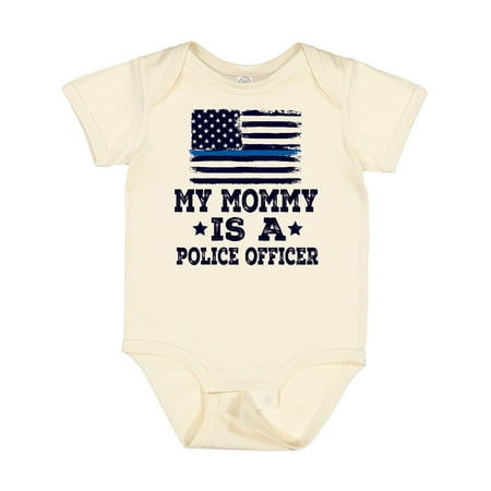 Inktastic Mommy is a Police Officer Law Enforcement Gift Baby Boy or Baby Girl Bodysuit
