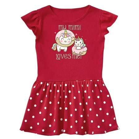 Inktastic My Mimi Loves Me Gift Toddler Girl Dress