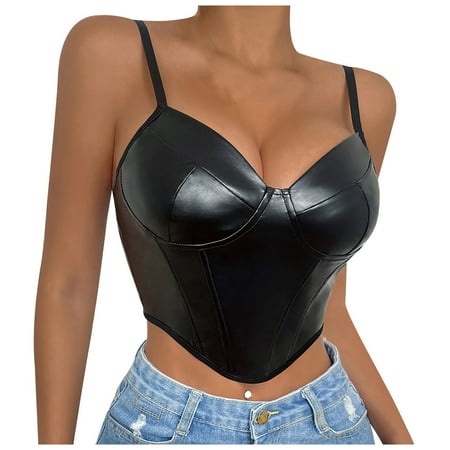 KDDYLITQ Camisole for Women Slim Fit V Neck Leather Solid Color Camisole Sleeveless Cami
KDDYLITQ Camisole for Women Slim Fit V Neck Leather Solid Color Camisole Sleeveless Cami