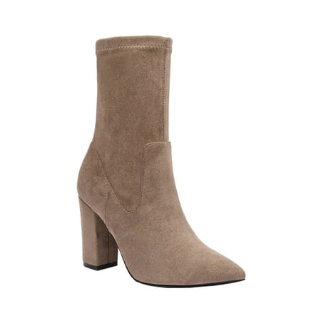 Jane and the Shoe Women s Alisa Heeled Knit Bootie