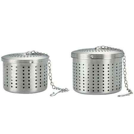 Hemoton 2Pcs Stainless Steel Tea Infuser Loose Tea Strainer Convenient Tea Strainer Kitchen Tea Brewing Tool
Hemoton 2Pcs Stainless Steel Tea Infuser Loose Tea Strainer Convenient Tea Strainer Kitchen Tea Brewing Tool