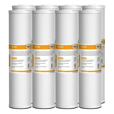 Membrane Solutions 5 Micron 4.5 x 20 Whole House Carbon Block Water Filter Replacement Cartridge 8 Pack
Membrane Solutions 5 Micron 4.5 x 20 Whole House Carbon Block Water Filter Replacement Cartridge 8 Pack