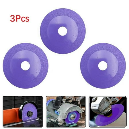 3Pcs 100mm Angle Grinder Diamond Saw Blade Glass Ceramic Grinding/Cutting Disc
