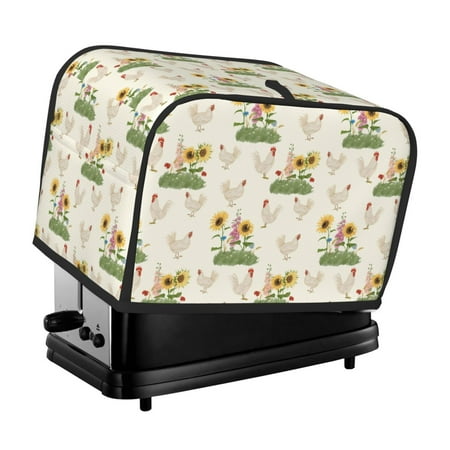 KLL Flowers And Hens Print 2 Slice Toaster Dust Covers Kitchen Small Appliance Cover with 2 Pockets Can hold Jam Spreader Knife & Toaster Tongs (11.4 x 7.9 x 7.5)
KLL Flowers And Hens Print 2 Slice Toaster Dust Covers Kitchen Small Appliance Cover with 2 Pockets Can hold Jam Spreader Knife & Toaster Tongs (11.4 x 7.9 x 7.5)