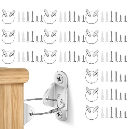 Hands DIY 12pcs Furniture Anchors for Baby Proofing Earthquake Resistant Furniture Straps with 400lbs Tension Wall Anti Tip Kit Stainless Steel Furniture Secure Bracket Kit for Kids Pet Protection
Hands DIY 12pcs Furniture Anchors for Baby Proofing Earthquake Resistant Furniture Straps with 400lbs Tension Wall Anti Tip Kit Stainless Steel Furniture Secure Bracket Kit for Kids Pet Protection