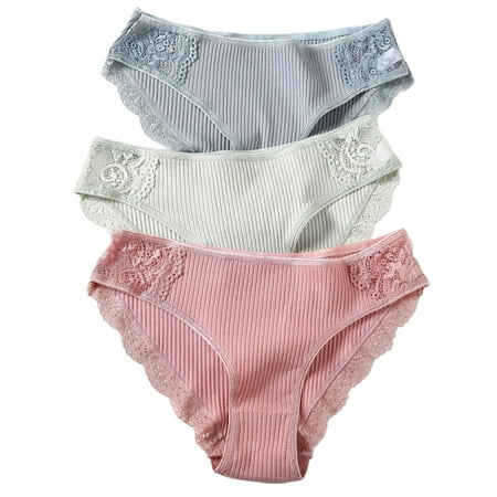 harmtty Elastic Waist Ribbed Ultra-thin Women Panties Floral Lace Trim Low-Rise Sexy Panties for Ladies Light Grey 2XL
harmtty Elastic Waist Ribbed Ultra-thin Women Panties Floral Lace Trim Low-Rise Sexy Panties for Ladies Light Grey 2XL