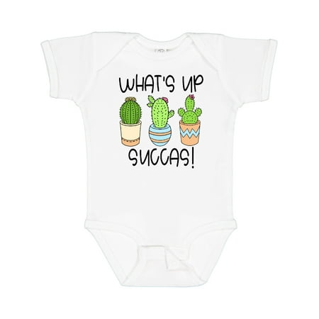 Inktastic What s Up Succas Funny Cacti Plants Gift Baby Boy or Baby Girl Bodysuit
Inktastic What s Up Succas Funny Cacti Plants Gift Baby Boy or Baby Girl Bodysuit