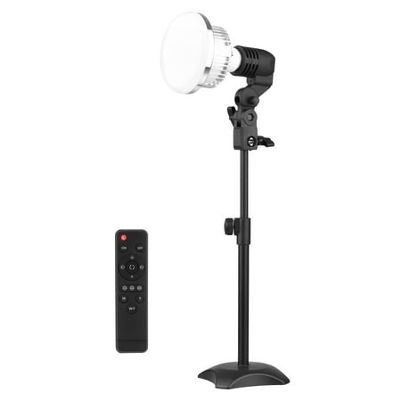 Walmeck Tabletop Photography Kit with 85W Bulb Dimmable 3200K-5500K + E27 Lamp Socket + Desktop Stand + Remote Control for Home Studio Photography
Walmeck Tabletop Photography Kit with 85W Bulb Dimmable 3200K-5500K + E27 Lamp Socket + Desktop Stand + Remote Control for Home Studio Photography