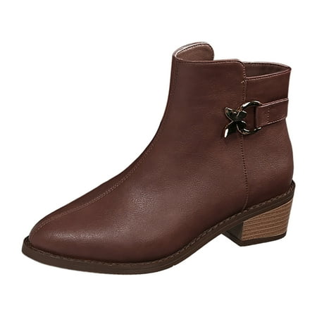 PMUYBHF Female Womens Sandals Comfortable Wedge Ladies Retro Simple Low Short Boots Mid Heel Pointed Toe Ankle Boots Western Large Size Boots Coffee 41
PMUYBHF Female Womens Sandals Comfortable Wedge Ladies Retro Simple Low Short Boots Mid Heel Pointed Toe Ankle Boots Western Large Size Boots Coffee 41
