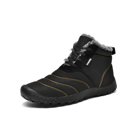 GENILU Men Nonslip Warm Snow Boots Pull On Winter Shoes Casual Flat Plush Lining Boot Black 9.5
GENILU Men Nonslip Warm Snow Boots Pull On Winter Shoes Casual Flat Plush Lining Boot Black 9.5