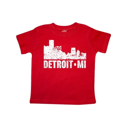 Inktastic Detroit Skyline Grunge Gift Toddler Boy or Toddler Girl T-Shirt