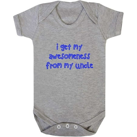 I Get My Awesomeness From My Uncle Cotton Baby Bodysuit One Piece Sports Gray 6 Months
I Get My Awesomeness From My Uncle Cotton Baby Bodysuit One Piece Sports Gray 6 Months