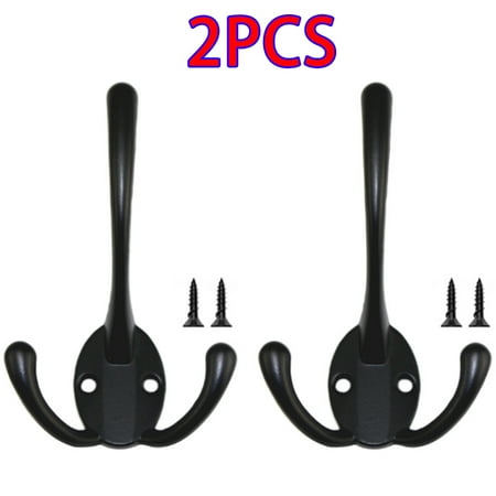Skycarper 2PCS Wall Hooks Heavy Duty Wall Hooks Three Prong with Screws Perfect for Hanging Entryway Coat Scarf Bag Keys Hat Scarf and Jacket with Tow Hole
Skycarper 2PCS Wall Hooks Heavy Duty Wall Hooks Three Prong with Screws Perfect for Hanging Entryway Coat Scarf Bag Keys Hat Scarf and Jacket with Tow Hole
