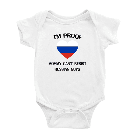 I m Proof Mommy Can t Resist Russian Guys Baby Rompers Baby Bodysuit (White 12-18 Months)
I m Proof Mommy Can t Resist Russian Guys Baby Rompers Baby Bodysuit (White 12-18 Months)