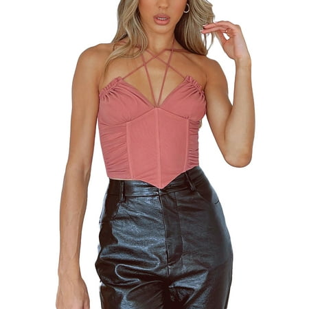 Ma&Baby Women Corset Crop Top Push Up Bustier Boned Top Spaghetti Strap Bodycon Cami Top
Ma&Baby Women Corset Crop Top Push Up Bustier Boned Top Spaghetti Strap Bodycon Cami Top