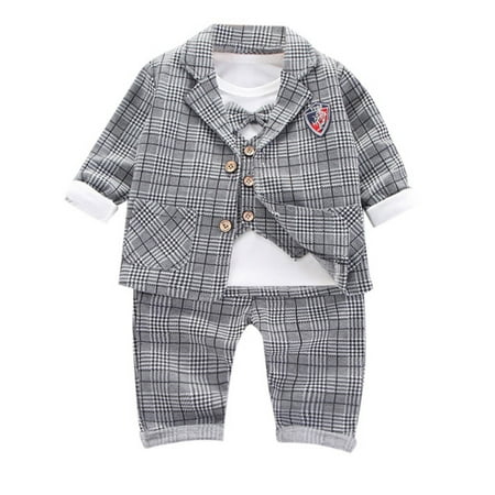 Girls Outfit Sets Casual Fashion Jackets Coat Long Sleeve Shirt Pants Suit Outerwear 3Pcs Gentleman Suit Set Baby Boy Outfit Set
Girls Outfit Sets Casual Fashion Jackets Coat Long Sleeve Shirt Pants Suit Outerwear 3Pcs Gentleman Suit Set Baby Boy Outfit Set