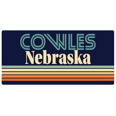 Cowles Nebraska 5 x 2.5-Inch Fridge Magnet Retro Design