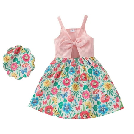 Leutsin Baby Girls Clothes Sleeveless Sling Bowknot Midriff-baring Animal Floral Dress
Leutsin Baby Girls Clothes Sleeveless Sling Bowknot Midriff-baring Animal Floral Dress