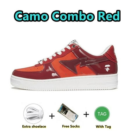 Bapestas Running Shoes Baped Platform Shoe STA Black White Blue Pink Green Red Beige Patent Leather Suede Camo Pastel Trainer Sneakers for Men and Women
Bapestas Running Shoes Baped Platform Shoe STA Black White Blue Pink Green Red Beige Patent Leather Suede Camo Pastel Trainer Sneakers for Men and Women