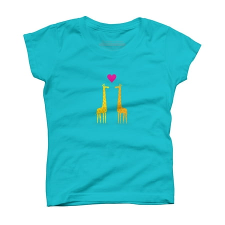 Cute cartoon giraffe couple in Love Girls Ocean Blue Graphic Tee - Design By Humans S
Cute cartoon giraffe couple in Love Girls Ocean Blue Graphic Tee - Design By Humans S