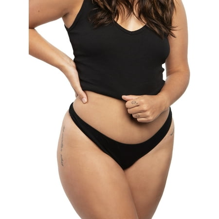 NUDIES ESSENTIALS Disposable Underwear Eco-Chic Bio-Degradable 100% Cotton Low-Rise Thong Panties Black Medium (Pack of 7)
NUDIES ESSENTIALS Disposable Underwear Eco-Chic Bio-Degradable 100% Cotton Low-Rise Thong Panties Black Medium (Pack of 7)