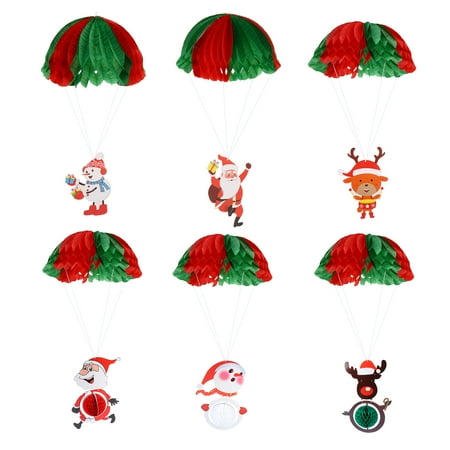 NICEXMAS 6Pcs Christmas Paper Parachute Pendants Ceiling Decor Props Christmas Decoration
NICEXMAS 6Pcs Christmas Paper Parachute Pendants Ceiling Decor Props Christmas Decoration