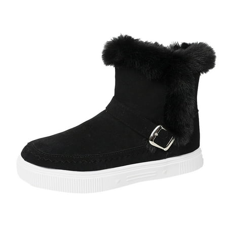 Daznico Womens Snow Boots Women s Winter Suede Buckle Solid Color Side Zipper Snow Boots Warm and Cotton Thickened Non Boots Women Winter Boots Size 7
Daznico Womens Snow Boots Women s Winter Suede Buckle Solid Color Side Zipper Snow Boots Warm and Cotton Thickened Non Boots Women Winter Boots Size 7