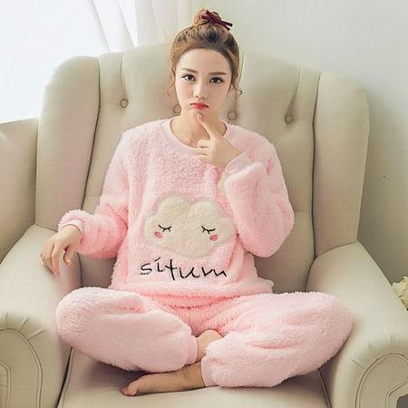 Autumn Winter Warm Flannel Women Pyjamas Sets Thick Coral Velvet Long Sleeve Cartoon Sleepwear Thin Flannel Pajamas Set
Autumn Winter Warm Flannel Women Pyjamas Sets Thick Coral Velvet Long Sleeve Cartoon Sleepwear Thin Flannel Pajamas Set