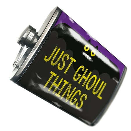NEONBLOND Flask Just Ghoul Things Halloween Funny Bat