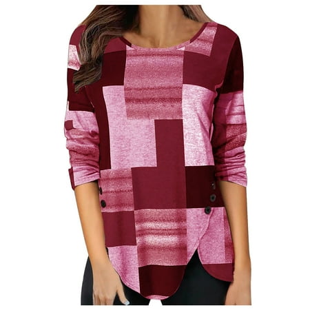 dmqupv Bra plus Women s Round Neck Long Sleeve Patchwork Print Fashion Casual Loose Shirt plus Size Blouses Red XX-Large
dmqupv Bra plus Women s Round Neck Long Sleeve Patchwork Print Fashion Casual Loose Shirt plus Size Blouses Red XX-Large