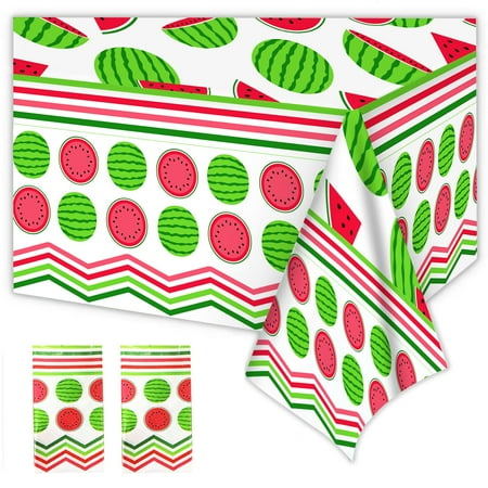 Wenioerz 2Pcs Watermelon Party Tablecloths Watermelon Party Supplies One in A Melon Birthday Party Decor Summer Fruit Disposable Birthday Decorations(108 inch*54 inch)
Wenioerz 2Pcs Watermelon Party Tablecloths Watermelon Party Supplies One in A Melon Birthday Party Decor Summer Fruit Disposable Birthday Decorations(108 inch*54 inch)