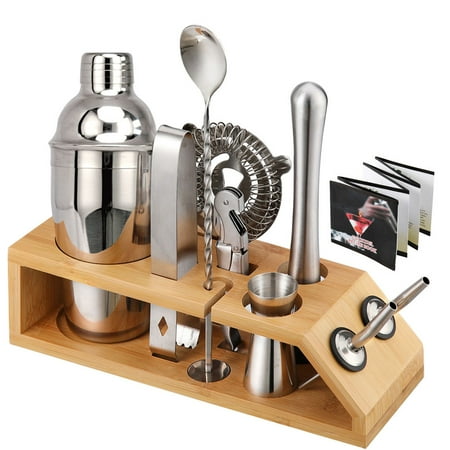 10pcs Bar Cocktail Set Drink Making Shaker Kit Stainless Mixer Making Gift with Bamboo Rack
10pcs Bar Cocktail Set Drink Making Shaker Kit Stainless Mixer Making Gift with Bamboo Rack