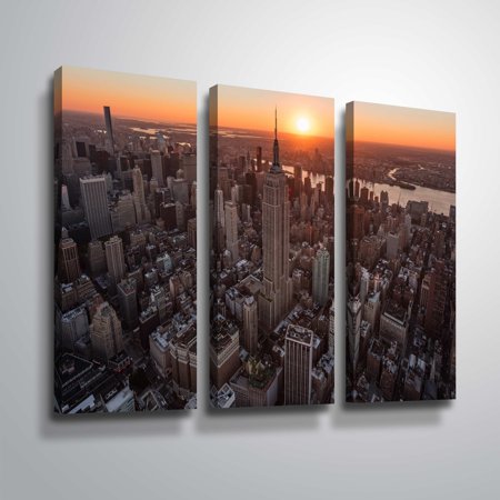 ArtWall "Empire Flight Sun Burst" Gallery Wrapped Canvas