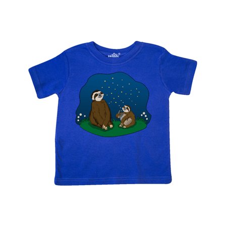 Inktastic Summer Sloths With Fireflies Gift Toddler Boy or Toddler Girl T-Shirt