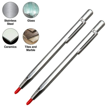 GLFILL 2× Diamond Glass Cutter Carbide Scriber Metal Tile Cutting Machine Lettering Pen
