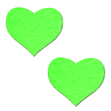 Love: Glow in the Dark Hearts Nipple Pasties by Pastease®