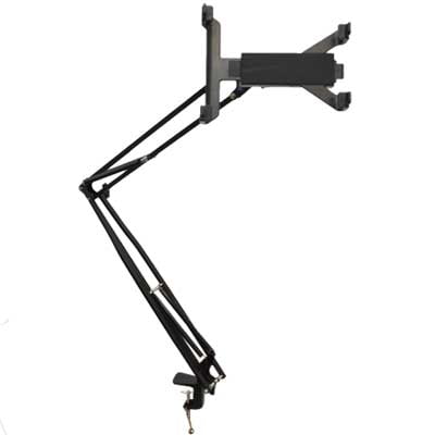 Seismic Audio iPad Adjustable Stand Desk or Table Top - For Most Tablets, Kindle, Android, Etc Black - SATAB6