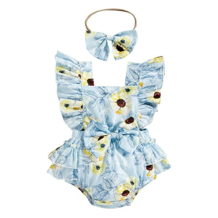 dmqupv Baby Clothes Girls Girls Ruffles Fly Sleeve Floral Printed Romper Top Baby Shower Gifts for Girls Light Blue 9 Months
dmqupv Baby Clothes Girls Girls Ruffles Fly Sleeve Floral Printed Romper Top Baby Shower Gifts for Girls Light Blue 9 Months
