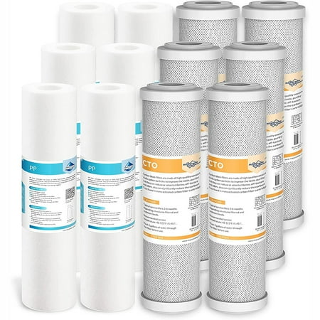 5 Micron Polypropylene & 5 Micron Cto Carbon Block Water Filter 10 X2.5 Whole House Water Filters Universal Replacement Filter Cartridge By
5 Micron Polypropylene & 5 Micron Cto Carbon Block Water Filter 10 X2.5 Whole House Water Filters Universal Replacement Filter Cartridge By