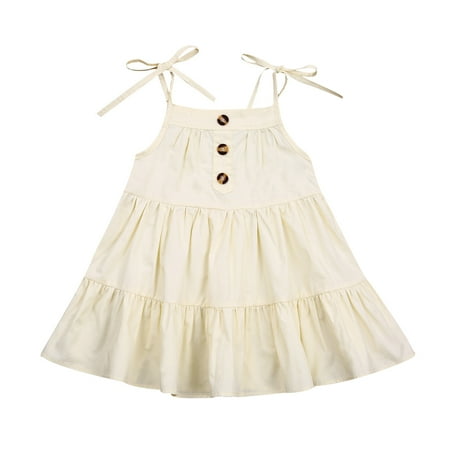 Puloru Girls skirts baby straps solid sling layered skirts