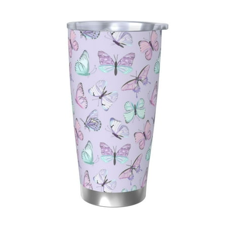 Cauagu Purple Butterfly Pattern 20oz Tumbler Stainless Steel Vacuum Insulated Tumbler with Lid Durable Insulated Coffee Mug Thermal Cup with Splash Proof Sliding Lid-Without Straw
Cauagu Purple Butterfly Pattern 20oz Tumbler Stainless Steel Vacuum Insulated Tumbler with Lid Durable Insulated Coffee Mug Thermal Cup with Splash Proof Sliding Lid-Without Straw